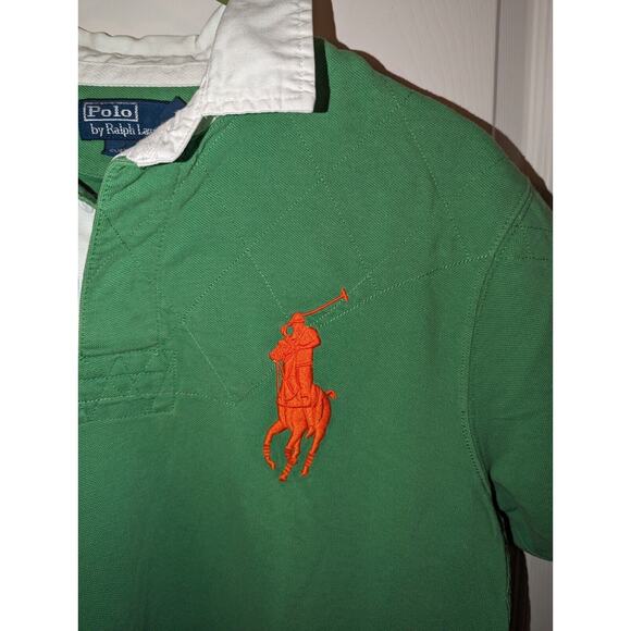 Polo Ralph Lauren Men's XL green Large PONY Custom Slim Fit Polo - Picture 2 of 11